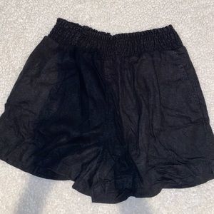 High waisted black dress shorts!